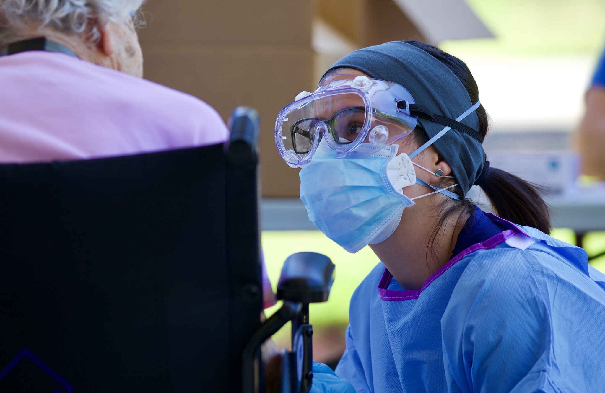 nurse in mask