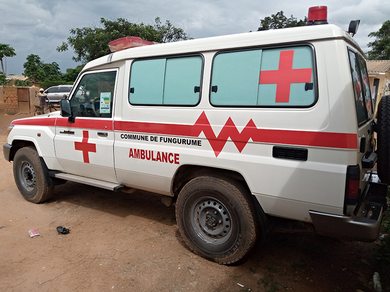 Local health spending in Lualaba province has included an ambulance for Dipeta Heath Referral Center