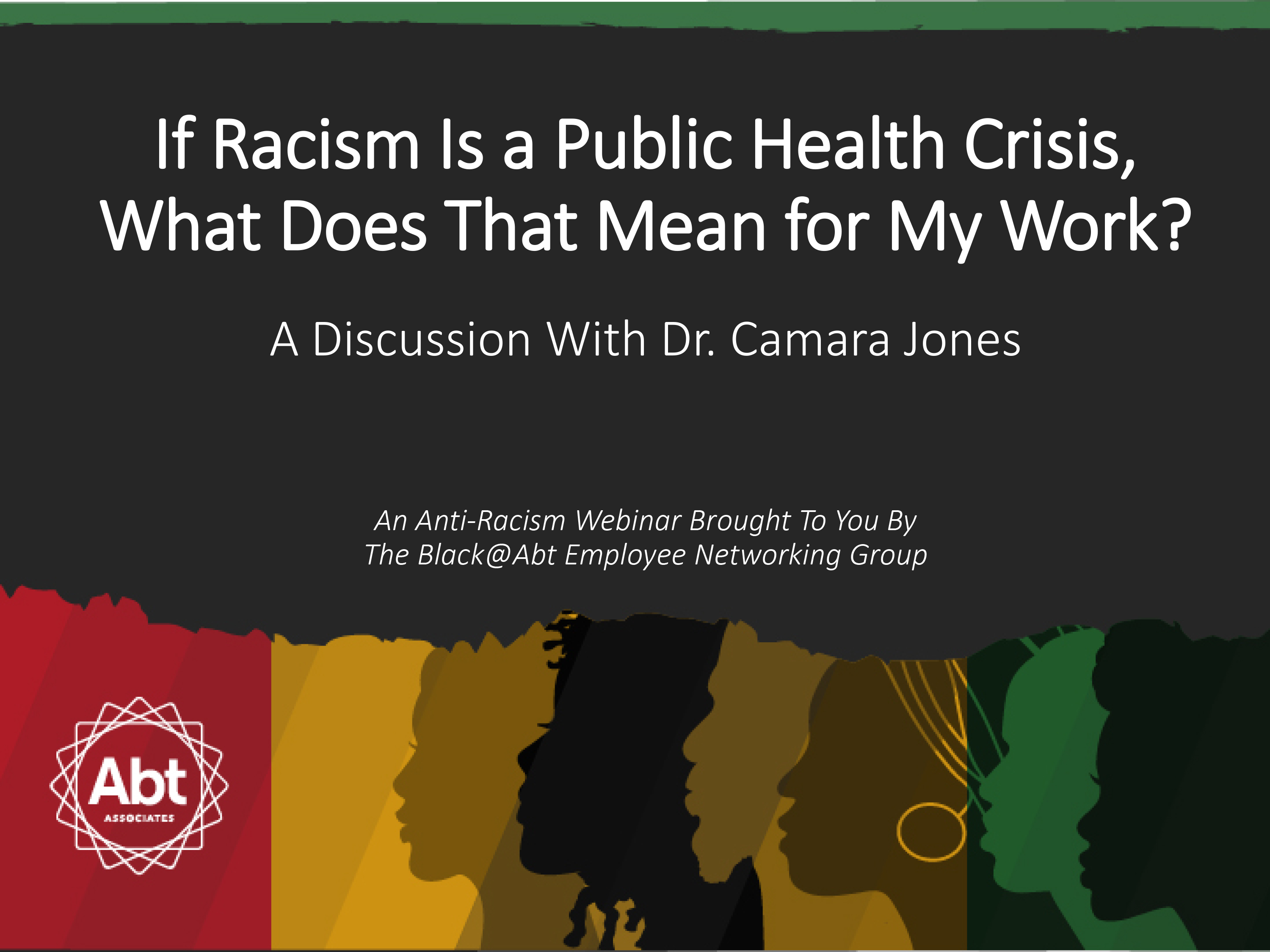 If Racism Is a Public Health Crisis, What Does That Mean For My Work?