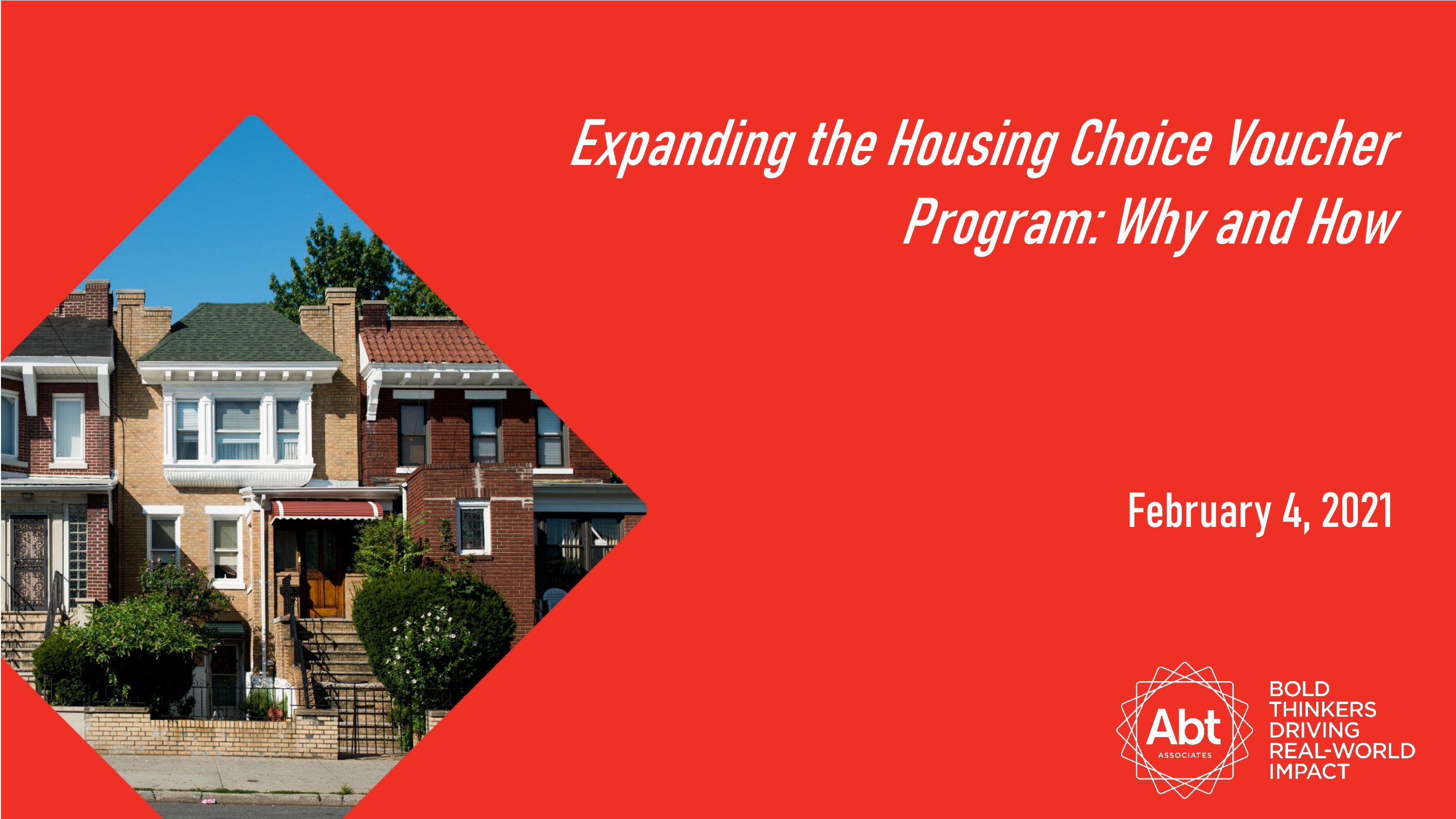 Expanding the Housing Choice Voucher Program: Why and How