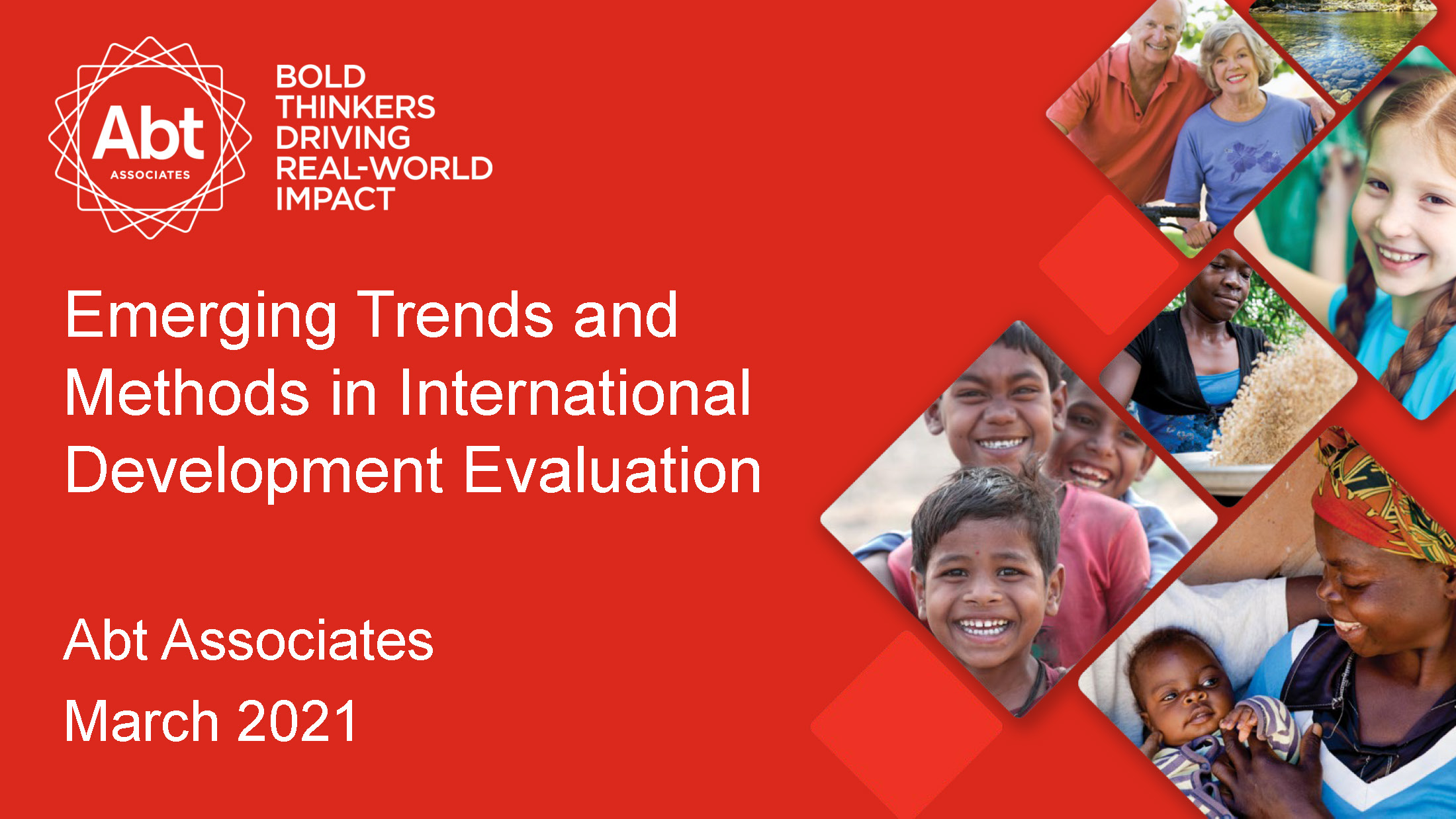 Emerging Trends and Methods in International Development Evaluation presentation