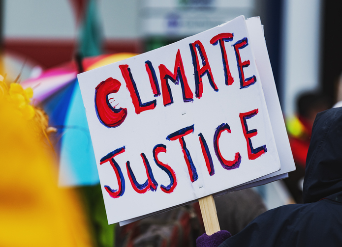 climate change protest sign