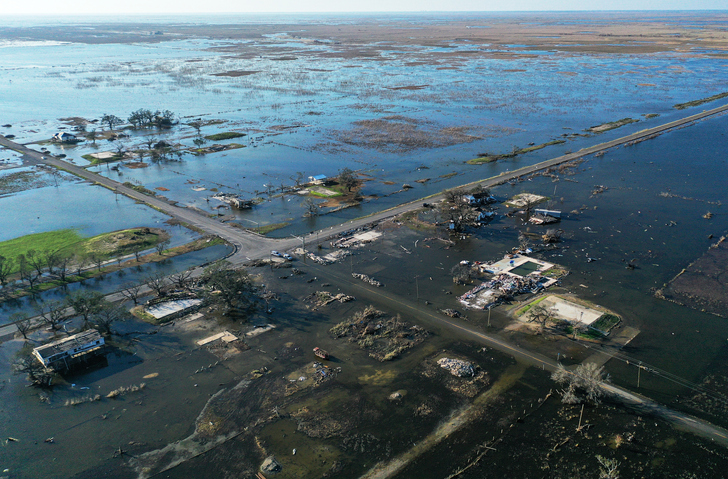 Hurricane Delta causes damage to Louisiana's Gulf Coast