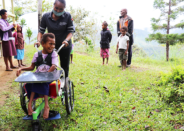 With her new wheelchair, Maya is more independent and empowered.