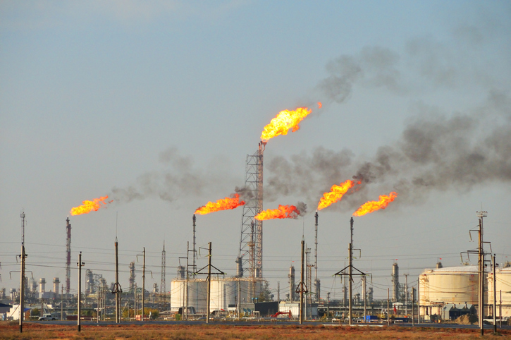 gas flaring of refinery