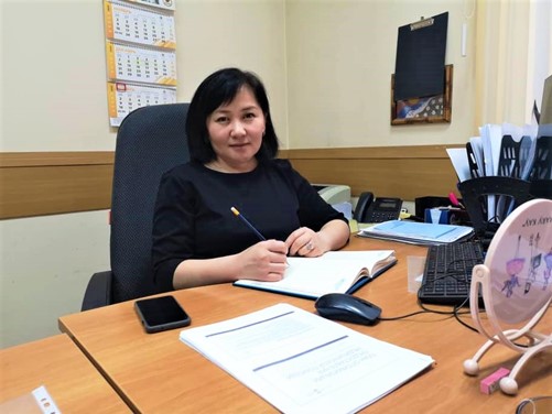 The LHSS Project collaborated with the Kyrgyz Republic Ministry of Health’s Gulnaz Azhymambetova, above, to design the country’s new Universal Nurse model.