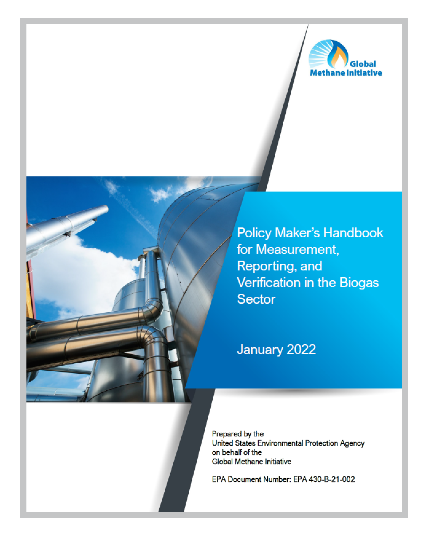 The Policy Maker’s Handbook for Measurement, Reporting, and Verification (MRV) in the Biogas Sector