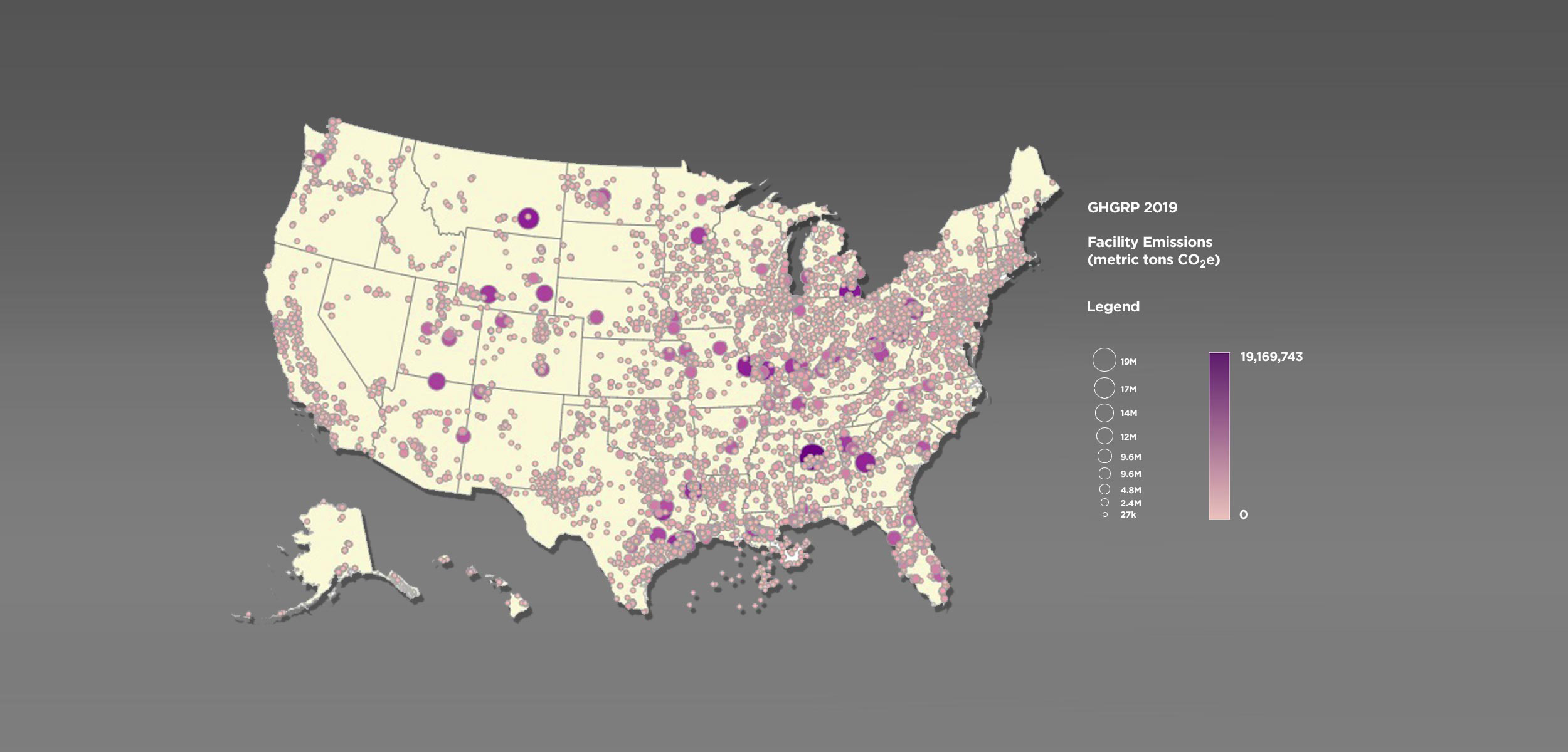 greenhouse gas map of u.s.