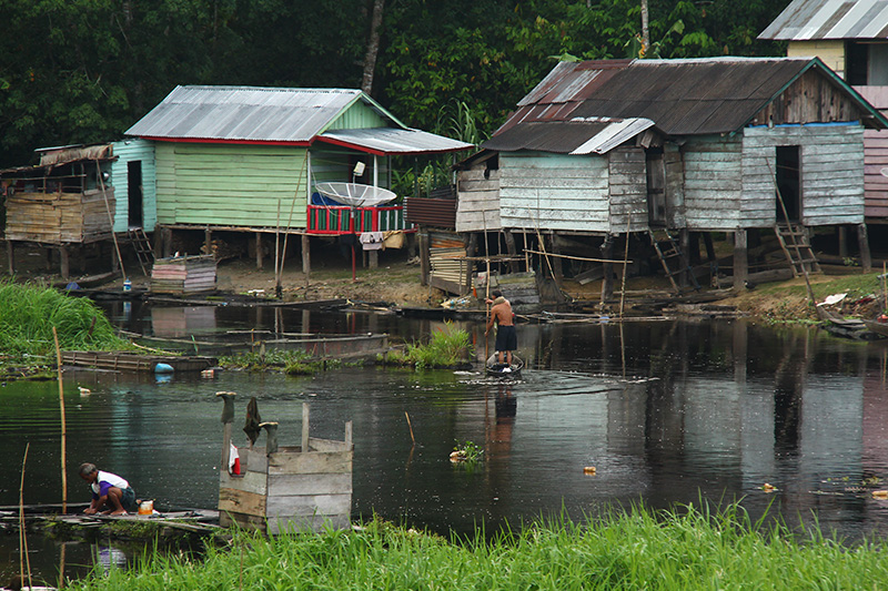 Indonesian coastal villages are at risk from rising sea levels and more frequent storms