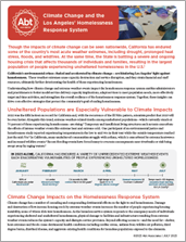 climate change and the LA homelessness response system