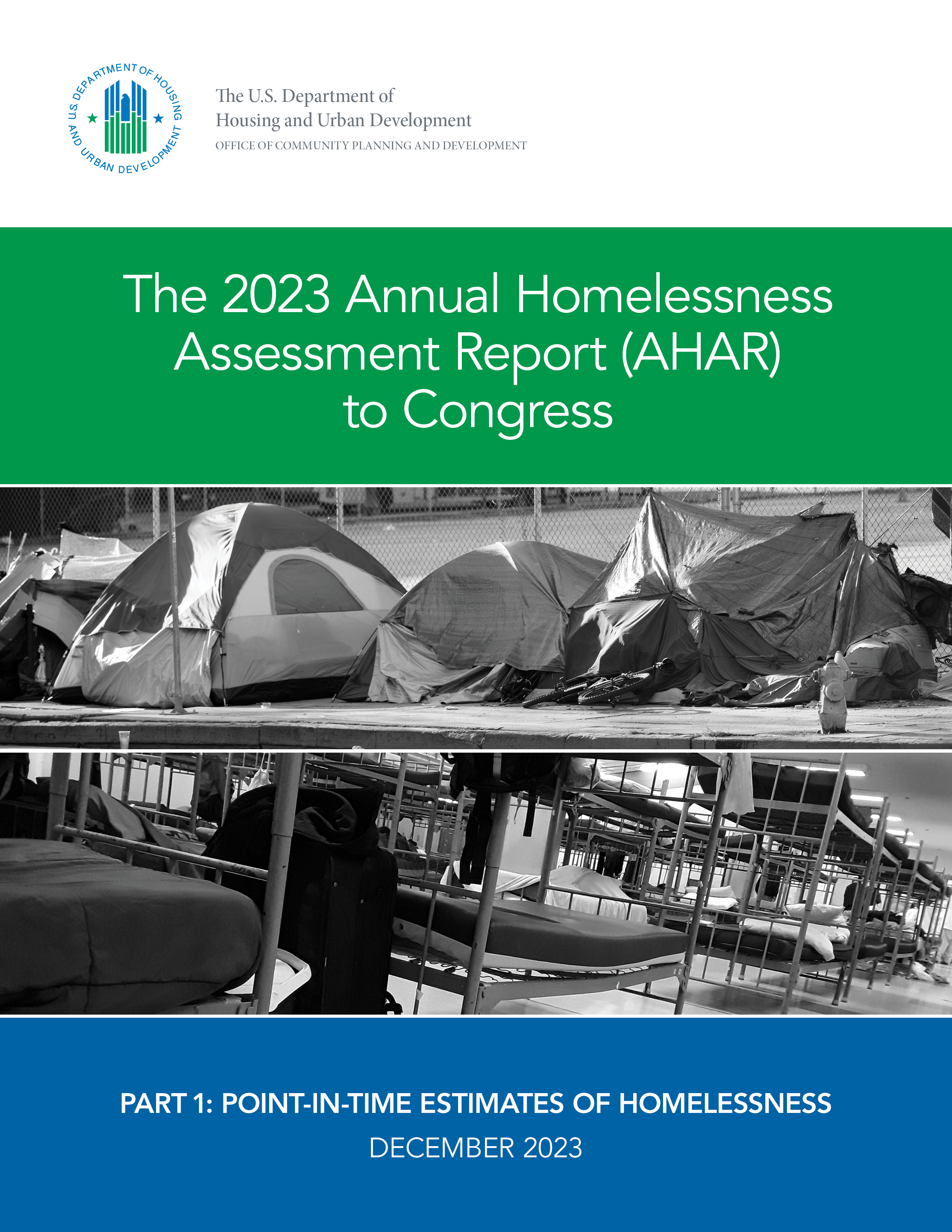 cover of AHAR 2023 report