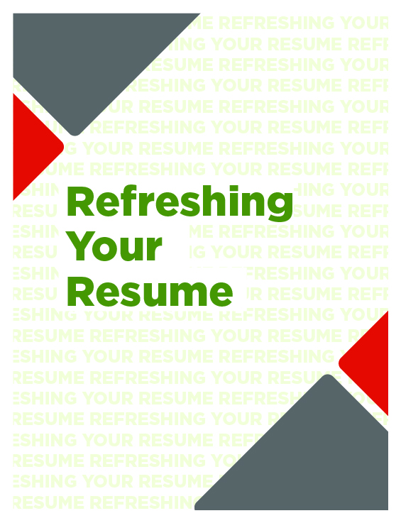 refreshing your resume