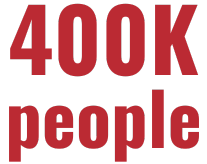 400K people