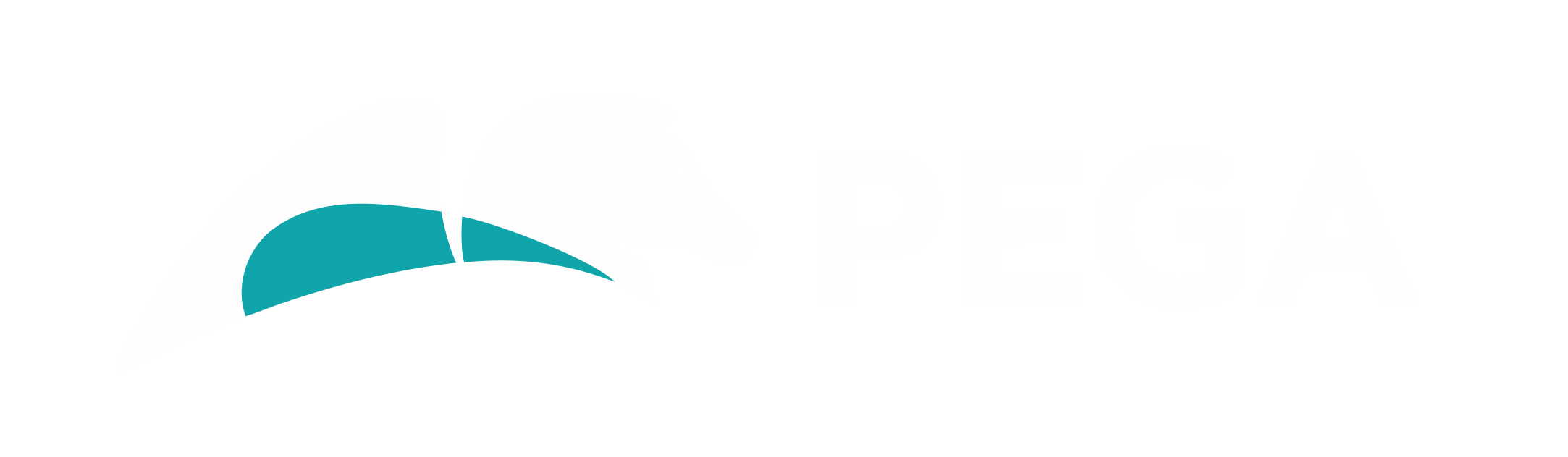 Pega logo in white