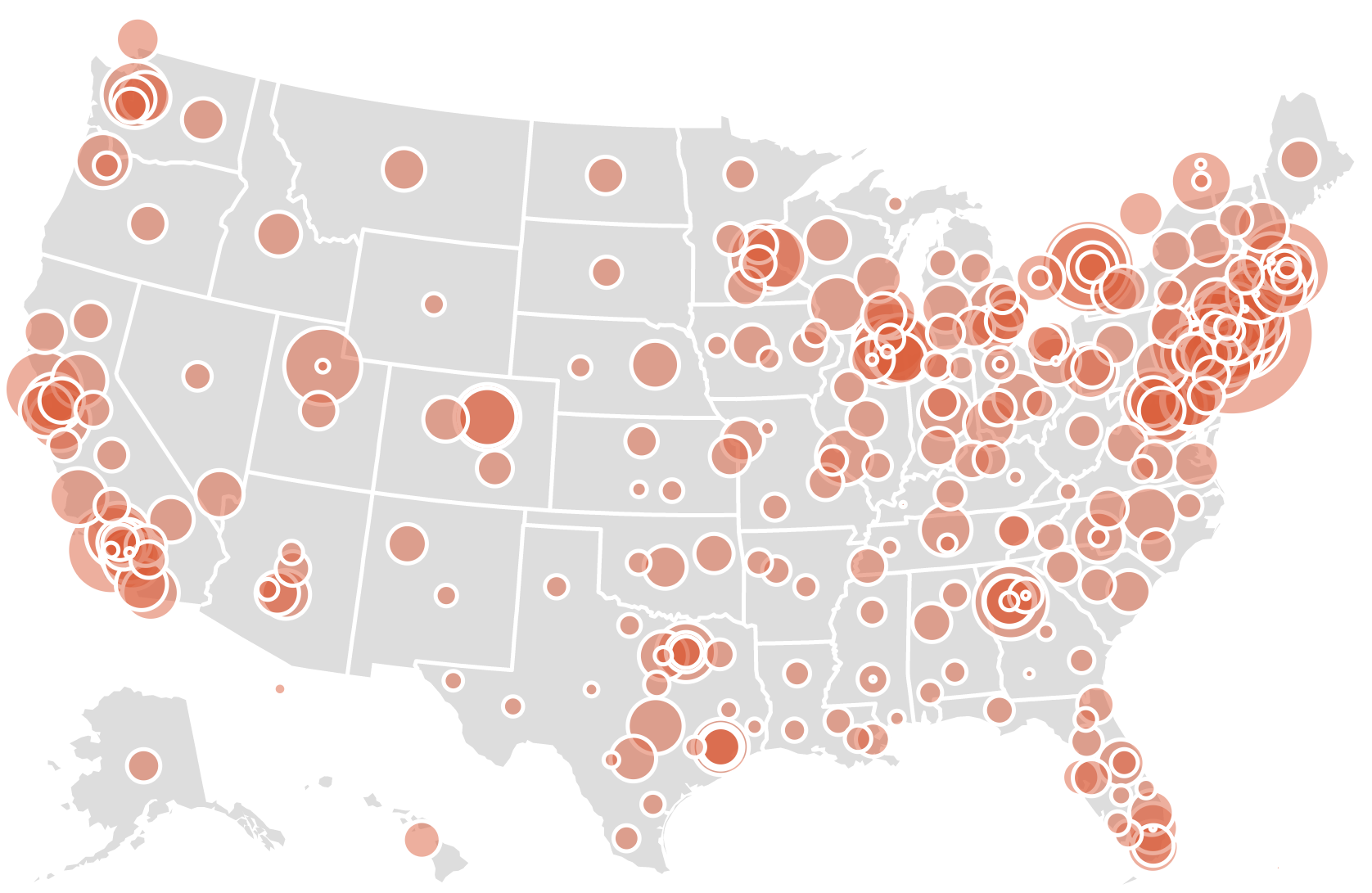 map of Zika in US