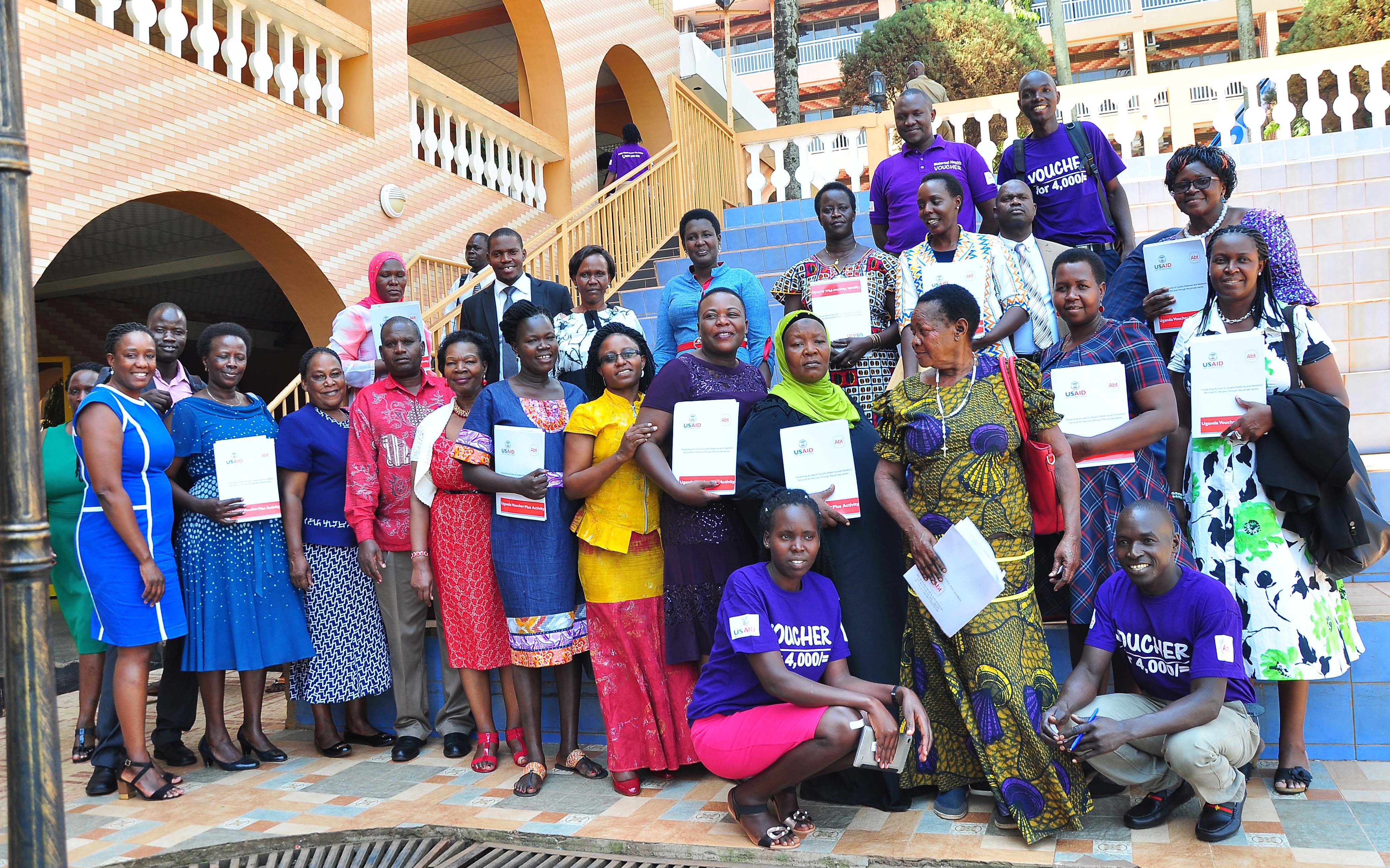 Members of the USAID Uganda Voucher Plus project