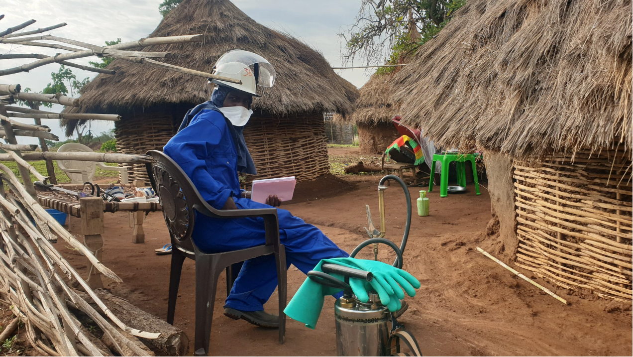 A spray operator in the Benishangul-Gumuz Region of Ethiopia. Photo Credit: Habtamu Berhanu, Ops. Manager for PMI VectorLink Ethiopia