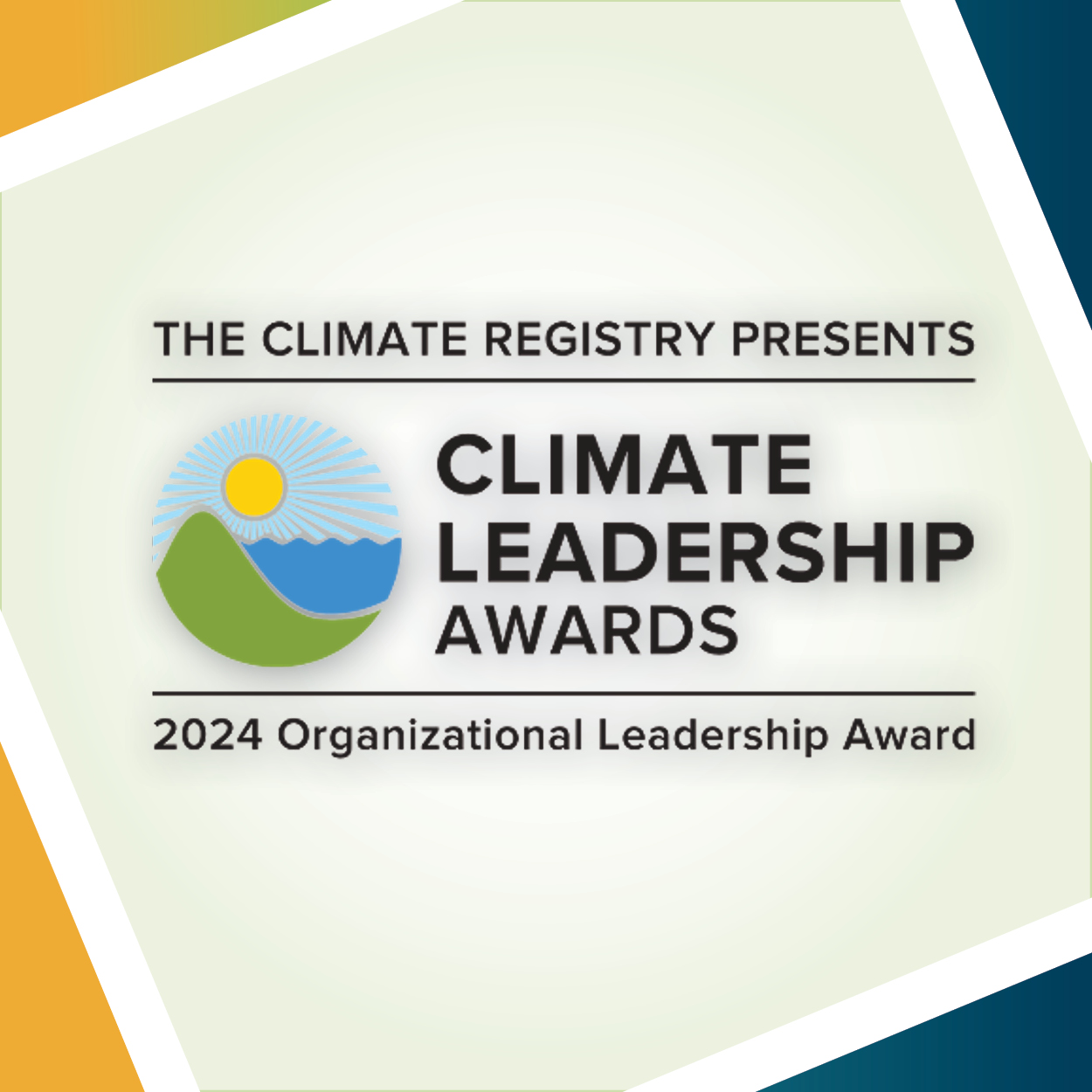 proud winner of the 2024 Climate Leadership Award for Organizational Leadership