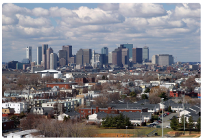 View of City of Boston