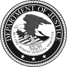 department of justice DOJ logo bw