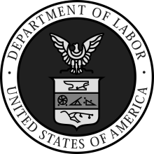department of labor DOL logo bw
