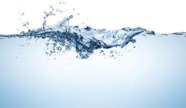 artistic splash of water