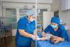 Kyrgyz Republic nurses with a baby